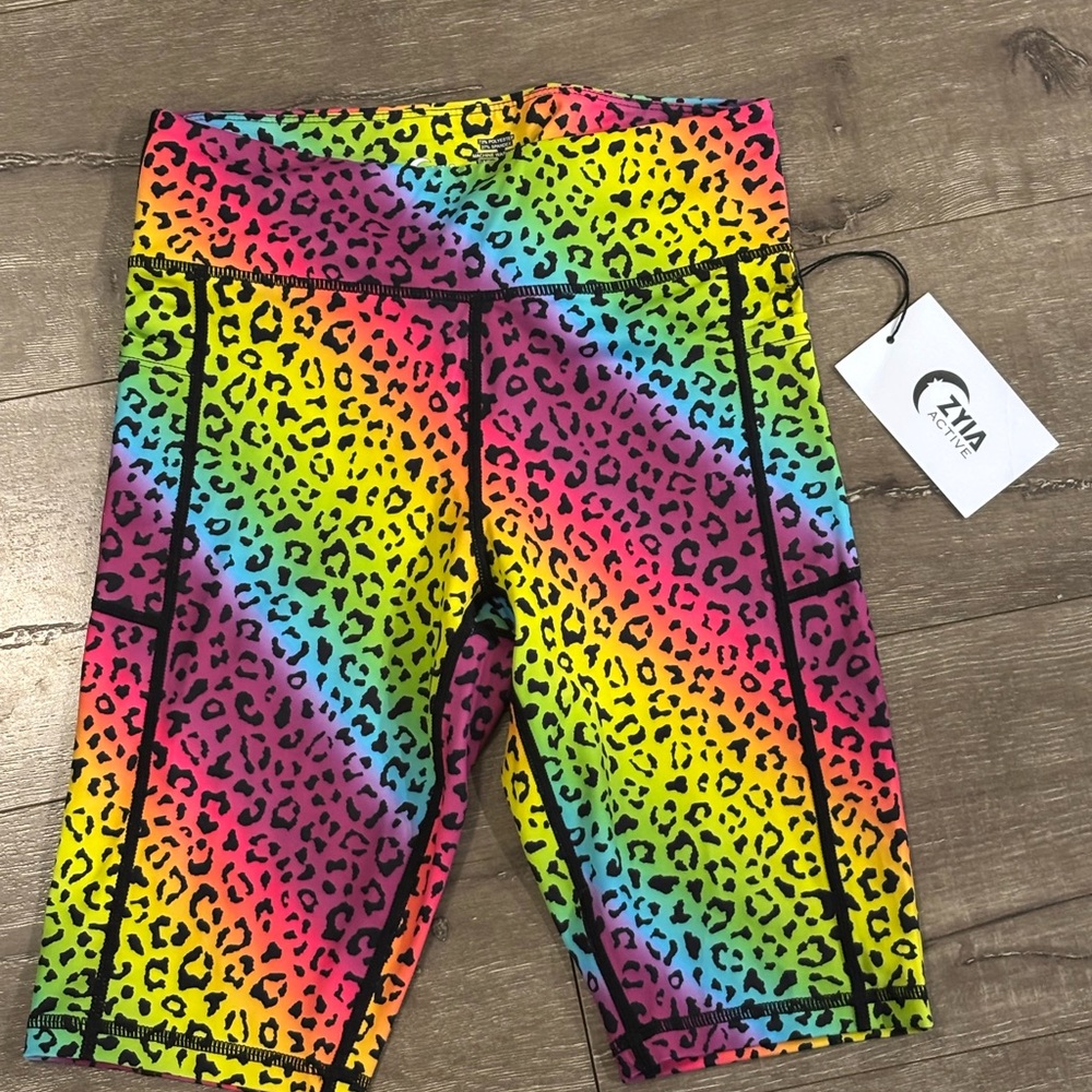 ZYIA Multicolor Leopard Print Shorts
